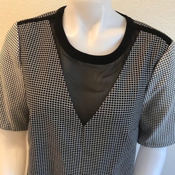 BCBGeneration mini black/white shift dress - Picture 4 of 5